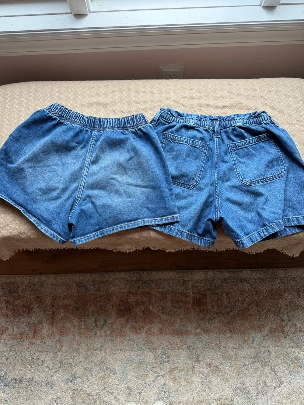 Kids / Girls GAP Light Blue Elastic-Waist Denim Shorts Duo